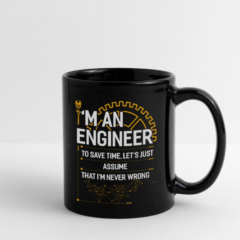 Engineer mechanical engineering electrical engineering gift Full Colour Mug