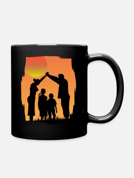 Family - Full Colour Mug - black