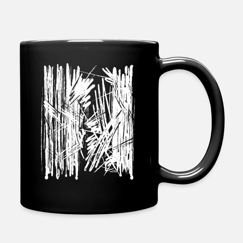 Farbklecks Paint Splash Drawing - Full Colour Mug - black