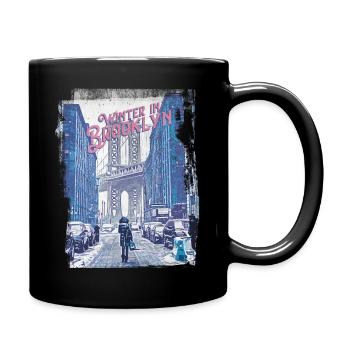 WINTER IN BROOKLYN - Tasse einfarbig - Schwarz - Rechts