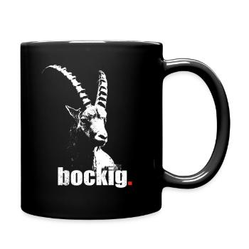 bockig - Tasse einfarbig - Schwarz - Rechts