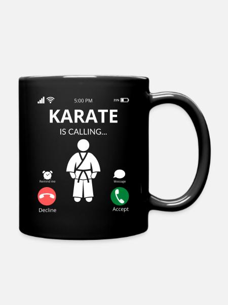 Karate - Tasse einfarbig - Schwarz