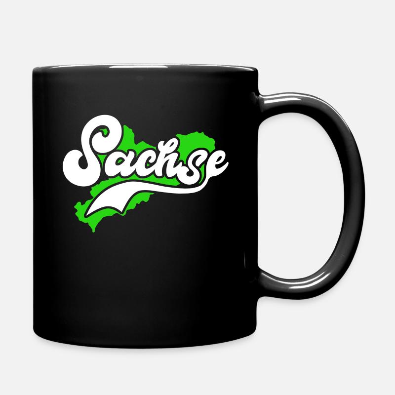 Sachsen Stolzer Sachse - Tasse einfarbig - Schwarz