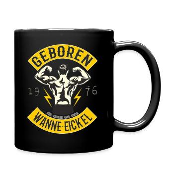 Wanne-Eickel 1976 - Tasse einfarbig - Schwarz - Rechts