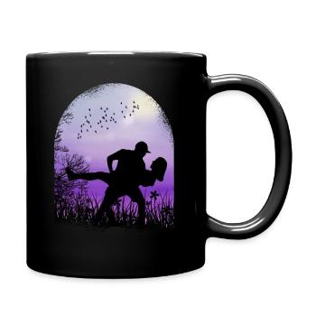 saint valentin romantique - Mug uni - noir - Droite