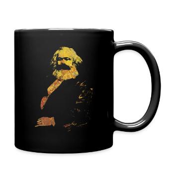 Karl Marx - Tasse einfarbig - Schwarz - Rechts