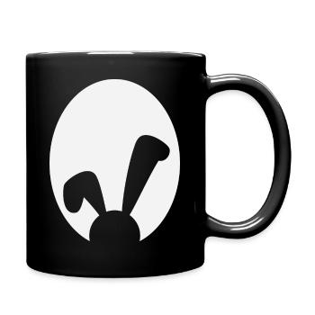 Oeufs de Pâques Lapin Chou de Pâques - Mug uni - noir - Droite