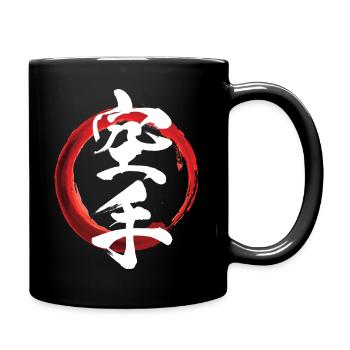 Karate - Calligraphy - Full Colour Mug - black - Right