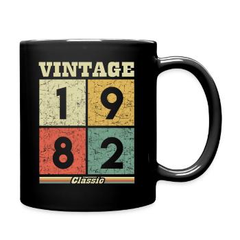 Classique vintage de 1982 - Mug uni - noir - Droite