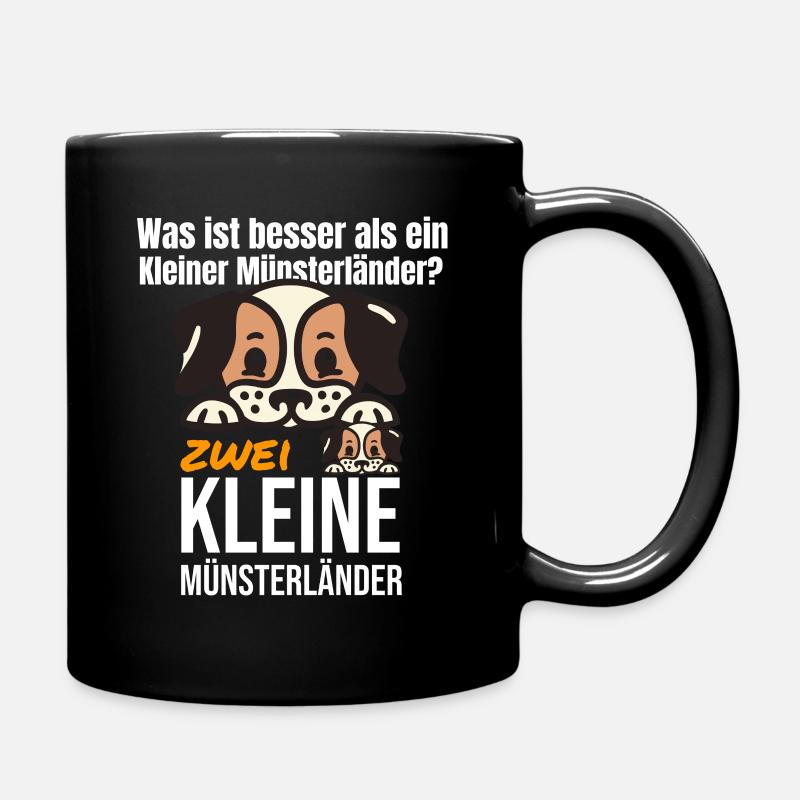 Kleiner Münsterländer - Tasse einfarbig - Schwarz