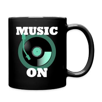 musik schallplatte - Full Colour Mug - black - Right