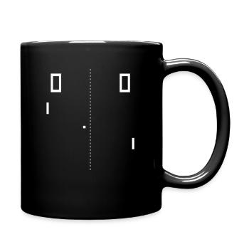 Pong Retro - Tasse einfarbig - Schwarz - Rechts