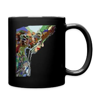 Mother Nature, Beauty in Tears, Environmental Protection - Full Colour Mug - black - Right