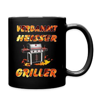 GRILLER Grill Spaß - Tasse einfarbig - Schwarz - Rechts