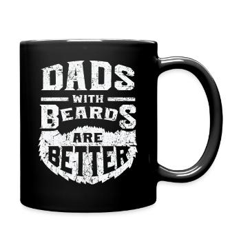 Papas avec barbes sont mieux - Mug uni - noir - Droite