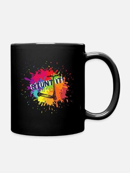 Scooter Stunt It Trottinette Roller Cadeau - Mug uni - noir