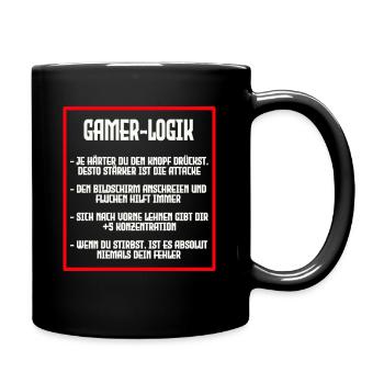 GAMER LOGIC - Full Colour Mug - black - Right