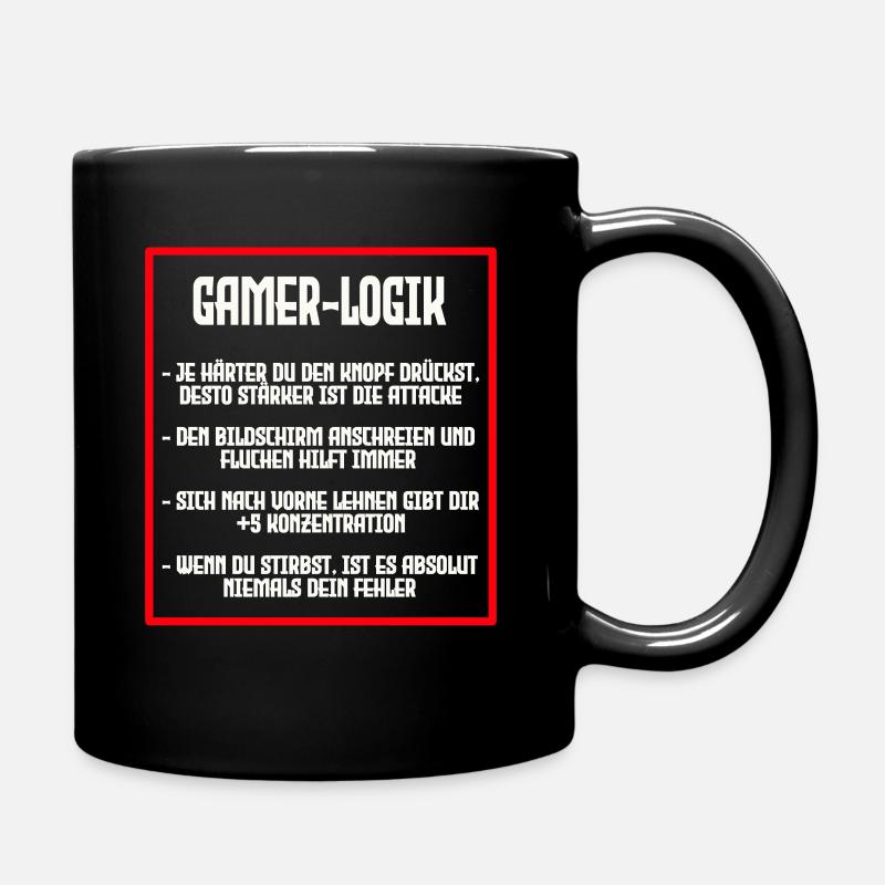LOGIQUE DU GAMER - Mug uni - noir