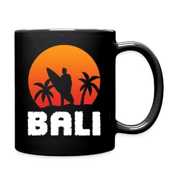 Surf surf surf de Bali Surf surfergirl - Mug uni - noir - Droite