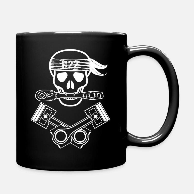 Kältetechniker Kopf n' Kolben - Tasse einfarbig - Schwarz