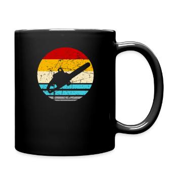 Bûcheron forestier forestier bois tronçonneuse tronçonneuse - Mug uni - noir - Droite