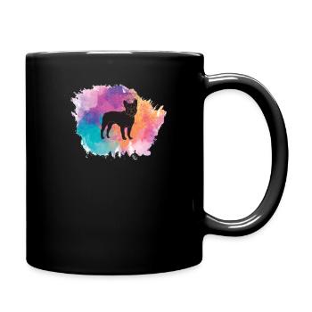 Bouledogue française Bulldog chien Frenchie Dog - Mug uni - noir - Droite