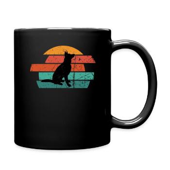 Berger allemand Berger amateur de chiens - Mug uni - noir - Droite