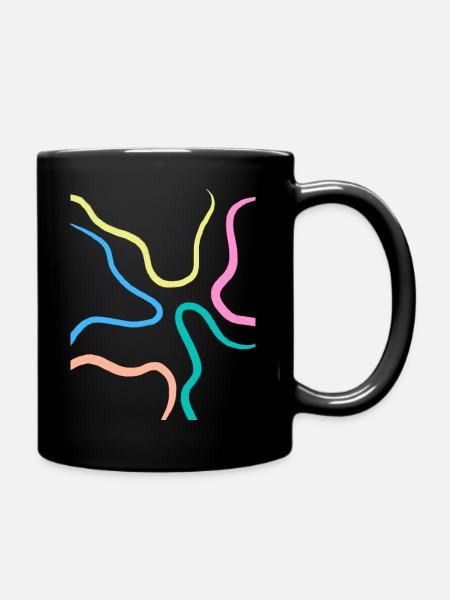 Color Neon Vibes - Tasse einfarbig - Schwarz