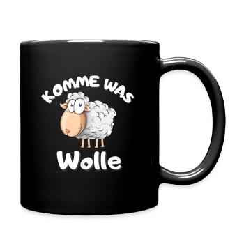 Lustige Geschenkidee für Schäfer und Bauern Spruch - Tasse einfarbig - Schwarz - Rechts