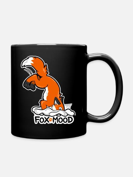 Rotfuchs Fox-Mood - Tasse einfarbig - Schwarz