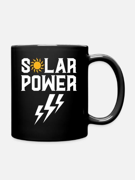 Solar Power Motiv - Mug uni - noir