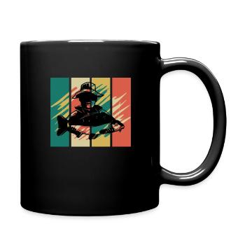 Carp Angler Carp Fishing Fish - Full Colour Mug - black - Right