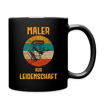 Maler und Lackierer Maler Lackierer Handwerker - Tasse einfarbig - Schwarz - Rechts