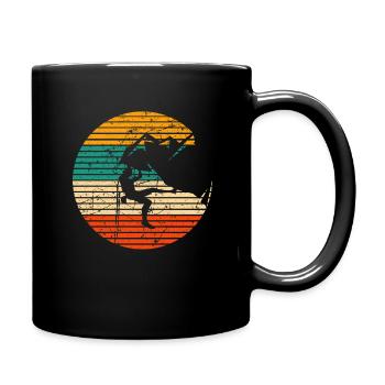 Escalade escalade Bouldern montagne escalade rocheuse - Mug uni - noir - Droite