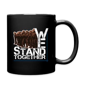 We stand together riot police BePo USK - Full Colour Mug - black - Right