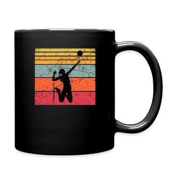 Volleyball Sports Volleyball Women's Women's - Full Colour Mug - black - Right