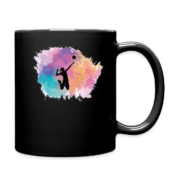 Volleyball Sports Volleyball Women's Women's - Full Colour Mug - black - Right