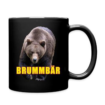 Brummbär - Tasse einfarbig - Schwarz - Rechts
