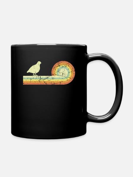Wachtel Wachteln Wachtelzüchter Vogel Bauernhof - Tasse einfarbig - Schwarz
