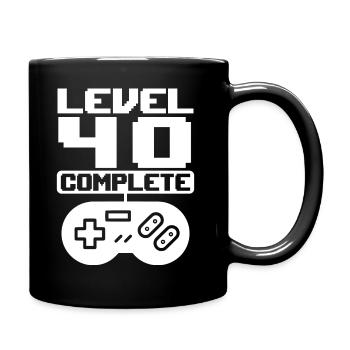 40ème anniversaire Niveau 40 Complete Retro Gamer - Mug uni - noir - Droite