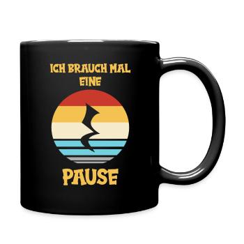 Musik Musiker Ich brauch mal eine Pause - Tasse einfarbig - Schwarz - Rechts