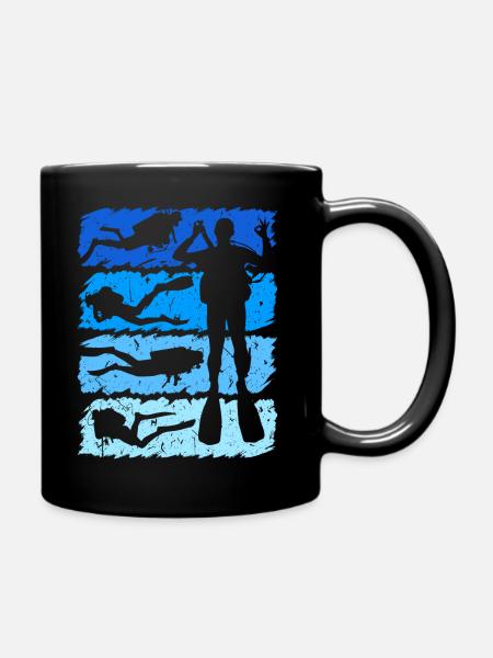Plongée rétro vintage Plongée Plongée Plongeurs - Mug uni - noir