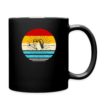 Jardin jardinier arrosoir - Mug uni - noir - Droite