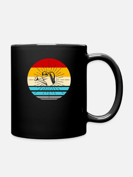 Garten Gärtner Gartenbau Gießkanne - Tasse einfarbig - Schwarz