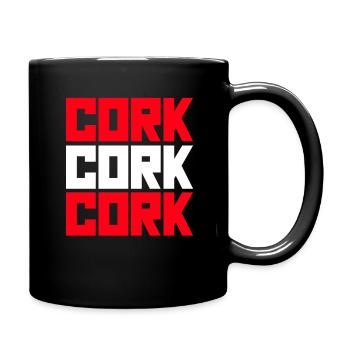 Cork GAA Hurling Ireland - Full Colour Mug - black - Right