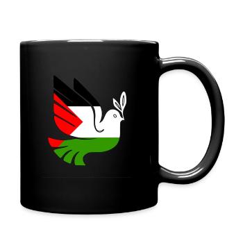 Palestine Peace - Full Colour Mug - black - Right