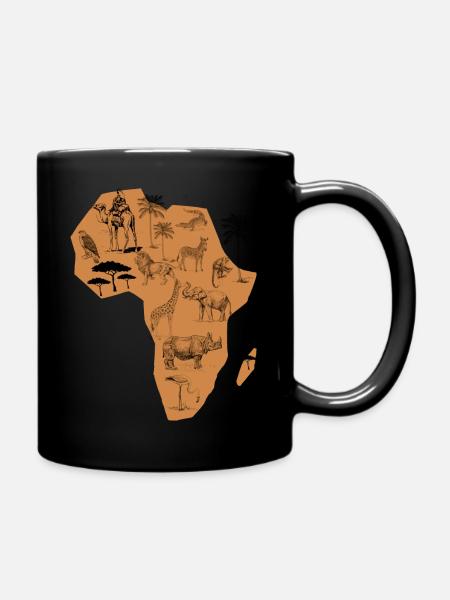 Afrique Animaux - Mug uni - noir