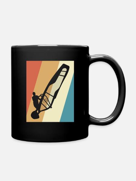 Windsurfing Windsurfers - Full Colour Mug - black