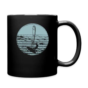 Windsurfen Windsurfer - Tasse einfarbig - Schwarz - Rechts