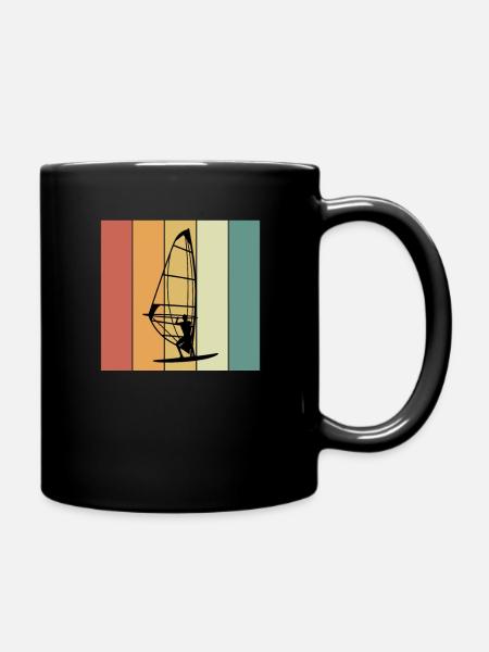Windsurfing Windsurfers - Full Colour Mug - black